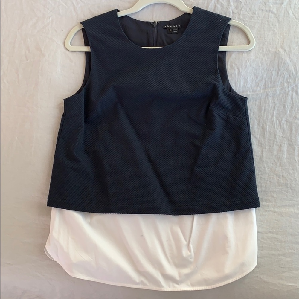 Theory blue cotton top Size S